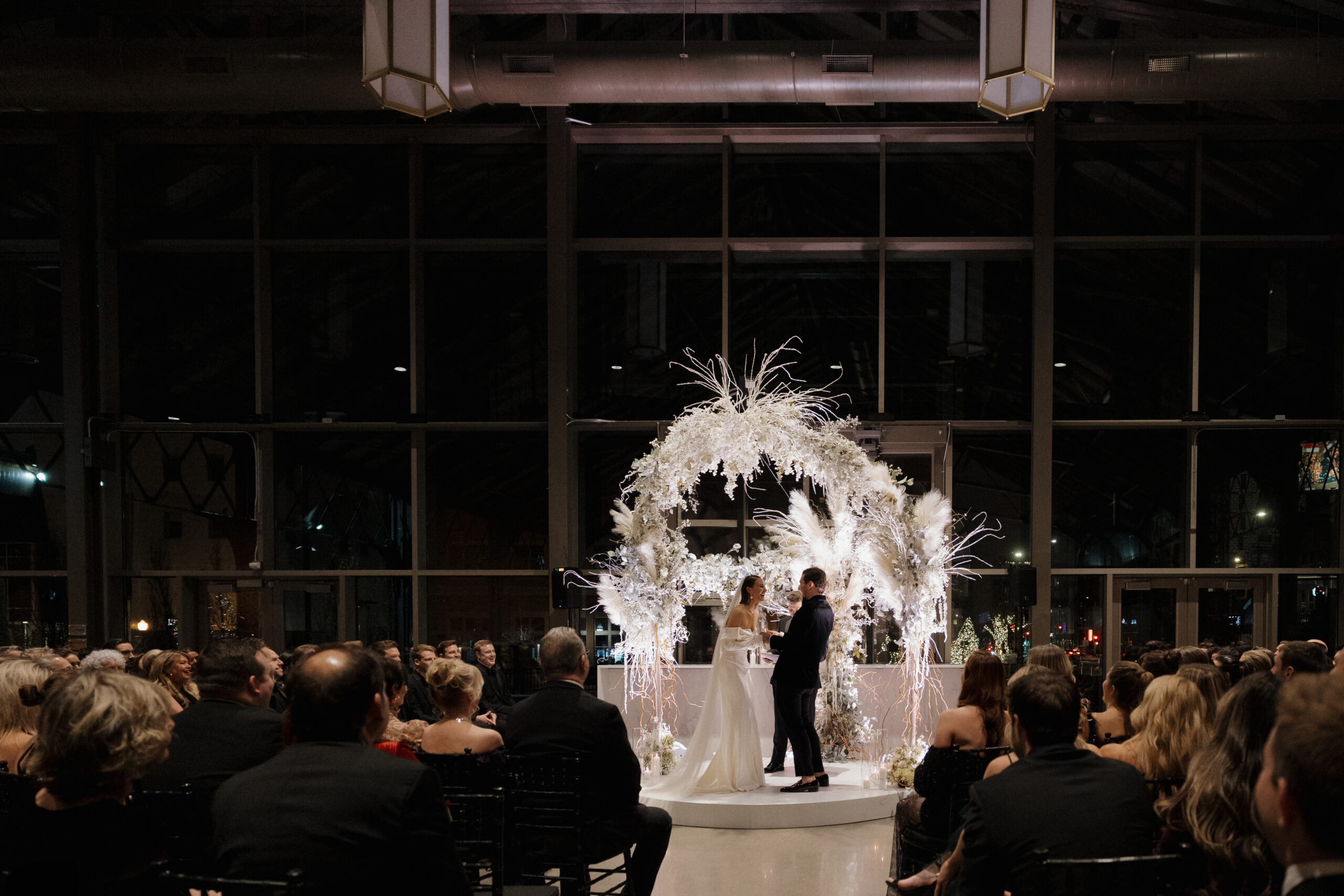 A Minneapolis DJ used lights to transform The Depot Downtown Minneapolis.