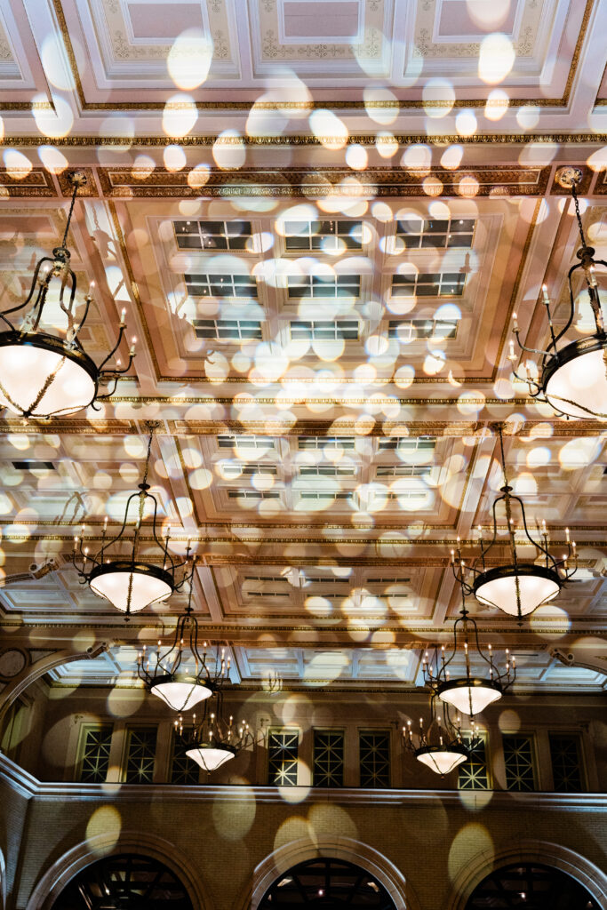 Ceiling lighting downtown Minneapolis to transform the space