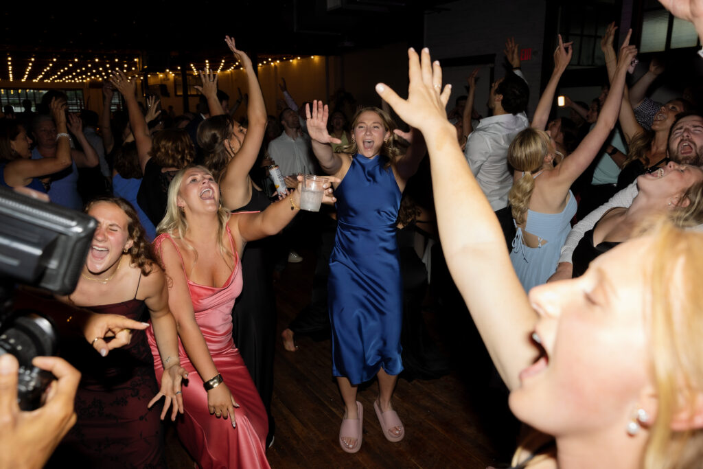 An all-night dance party at Harvester Square, our favorite St Cloud, MN wedding venue. DJ MN Events kept the energy high all night long! 
