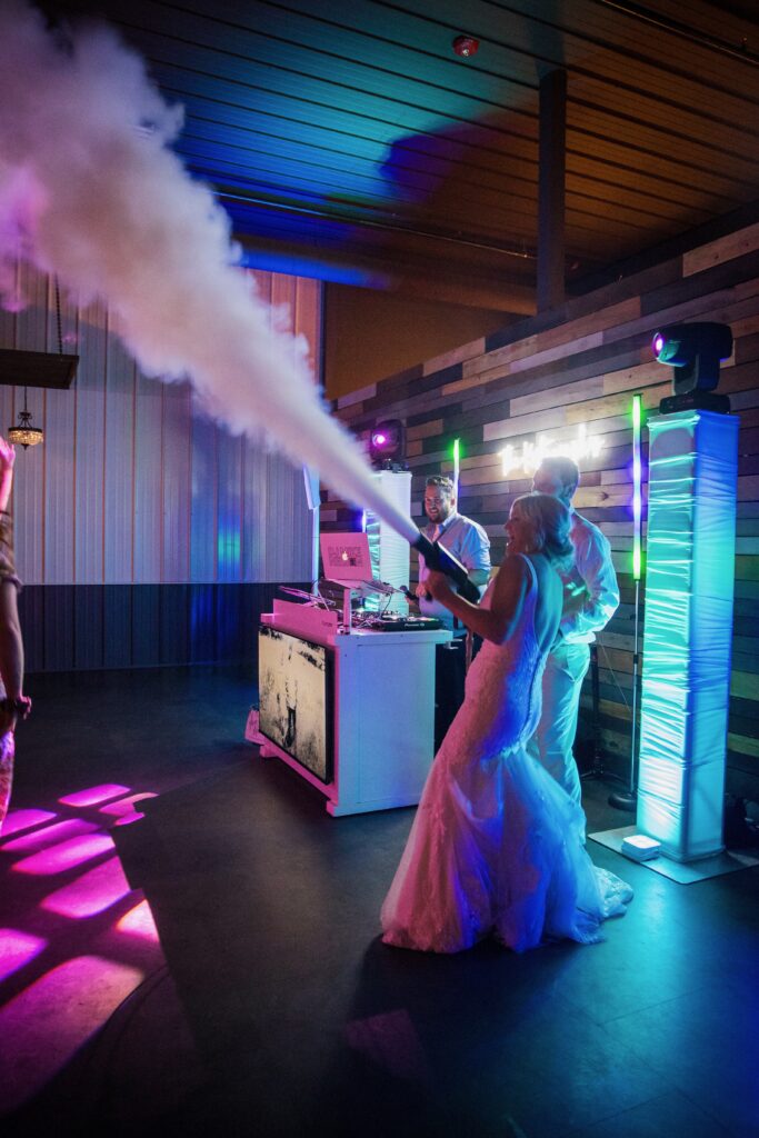 1,2,3, blast off, let's get this wedding dance going at Crooked Willow with DJ MN Events