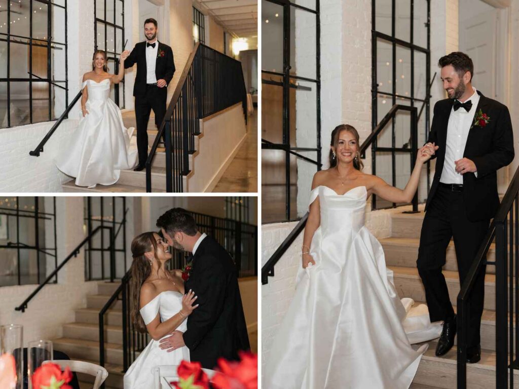 Christian & Ann's grand entrance at their wedding reception at The Whim in Minneapolis